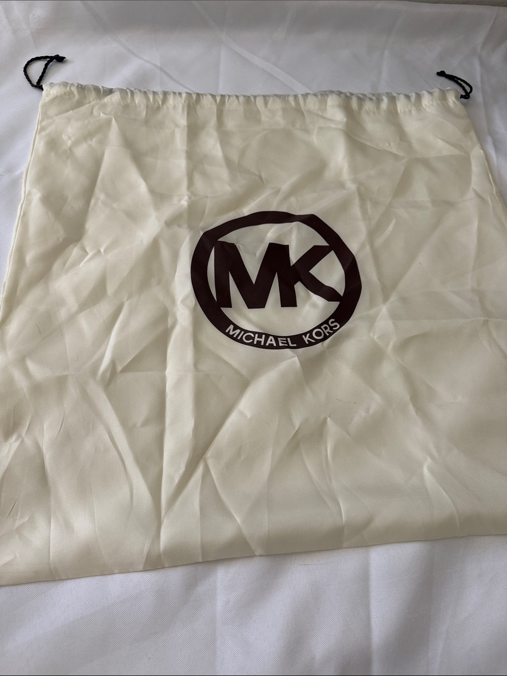 Michael Kors Cream Signature Canvas Hobo with Tan Leather Trim - Picture 9 of 12
